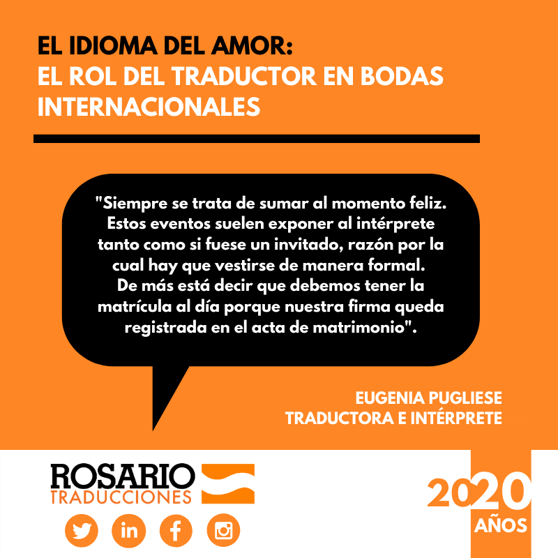 El Idioma Del Amor El Rol Del Traductor En Bodas Internacionales Rosario Traducciones Y Servicios S A